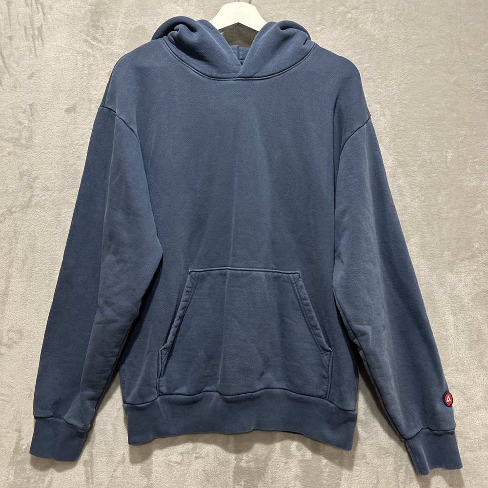 American Giant Unisex M Blue American Vintage Pullover Hoodie Long Sleeve Logo